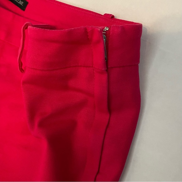 Audrey & Celine Side Zip Casual Red Capris Sz 4 - Picture 7 of 8